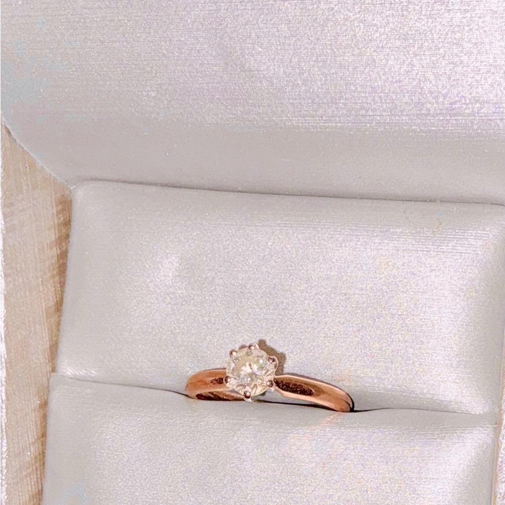 Zales 1/2 CT 💍 Diamond Solitaire 14K Yellow Gold 💎 FINAL MARKDOWN - Picture 13 of 16